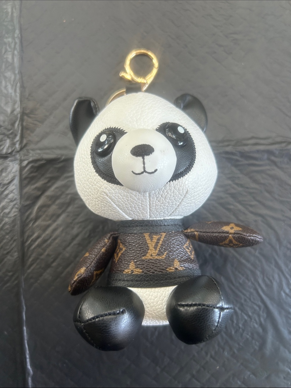 Designer inspired panda purse charm/ key holder. Brand new.